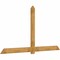 Ekena Millwork Eugene Rough Sawn Timber Gable Bracket, Western Red Cedar, 108"W x 58"H x 2"D x 6"F, 13/12 Pitch GBW108X58X0206EUG00RWR - alternate 3